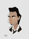 Cartoon: Nick Cave- cut out caricature (small) by geomateo tagged nick,cave