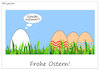 Cartoon: Frohe Ostern! (small) by Oliver Kock tagged ostern,eier,ostereier,cowboy,indianer,cartoon,nick,blitzgarden