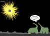 Cartoon: Wünsch dir was! (small) by Oliver Kock tagged wunsch,wünsche,dinosaurier,dino,evolution,katastrophe,nick,blitzgarden,cartoon