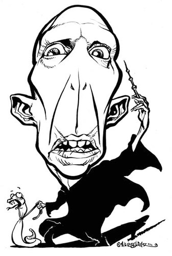 Cartoon: Ralph Fiennes Voldemort (medium) by stieglitz tagged ralph,fiennes,voldemort,karikatur,caricature