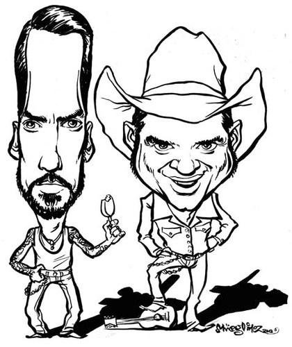 Cartoon: The Bosshoss (medium) by stieglitz tagged the,bosshoss,karikatur,caricature