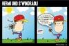 Cartoon: Hermi und das Windrädchen (small) by BRAINFART tagged comic,hermi,cartoon,character,lustig,wind,spielzeug,verarschen,zeichnung