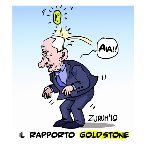 Cartoon: THE GOLDSTONE REPORT (medium) by Zurum tagged the,goldstone,report