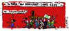 Cartoon: IMMIGRANTS AS JESUS (small) by Zurum tagged immigrants pope razzismo