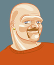 Cartoon: morrell (small) by michaelscholl tagged vector,cartoon,bald,man