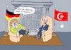 Cartoon: Wenn der Stern sinkt... (small) by sobecartoons tagged politik,hoher,besuch,erdogan,sinkende,sterne