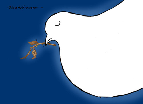 Cartoon: peace in dry (medium) by Martono cartoon tagged nature