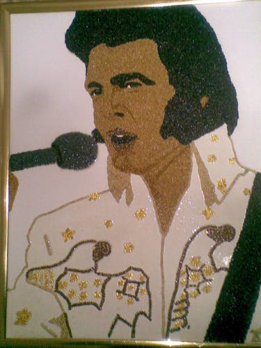 Cartoon: Elvis Presley (medium) by dkovats tagged elvis