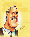 Cartoon: John Cleese (small) by bharatkv tagged john cleese english actor funny caricature cartoon pastels bharat india comedian hollywood