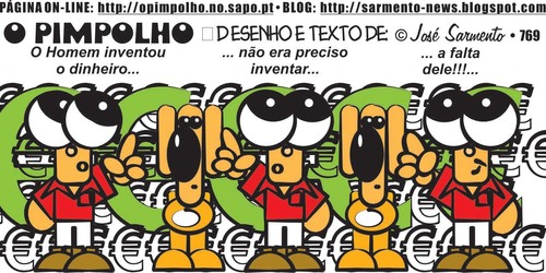 Cartoon: Dinheiro (medium) by jose sarmento tagged dinheiro