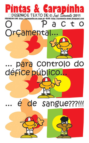 Cartoon: Pacto Orcamental (medium) by jose sarmento tagged pacto,orcamental