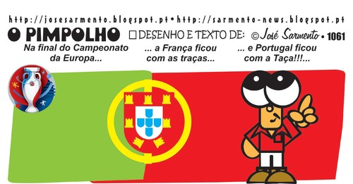 Cartoon: Portugal Campeao Europa 2016 (medium) by jose sarmento tagged portugal,campeao,europa,2016