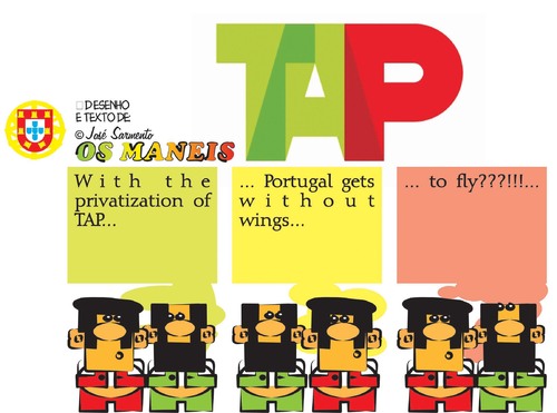 Cartoon: TAP (medium) by jose sarmento tagged tap