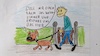 Cartoon: Gassi gehen (small) by komika tagged hund,gassi