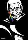 Cartoon: Jack DeJohnette (small) by Atilla Atala tagged jazz portrait rainbow drums piano percussion melodica drummer pianist composer