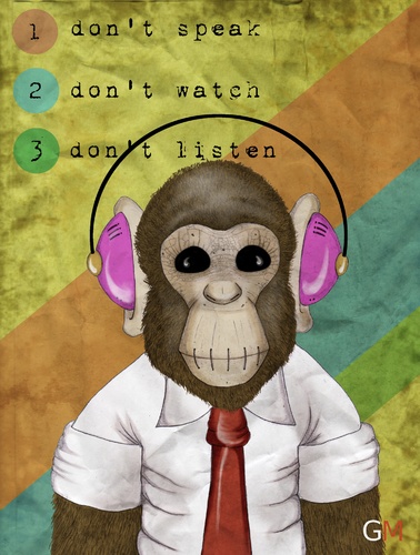 Cartoon: The good monkey (medium) by gianluca tagged monkey