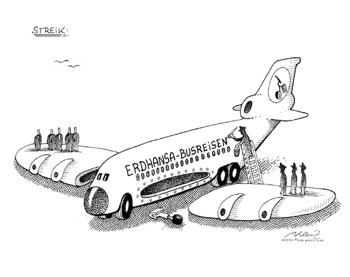 Cartoon: Lufthansa (medium) by Pohlenz tagged lufthansa,lufthansa