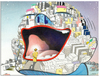 Cartoon: The City (small) by Pohlenz tagged city