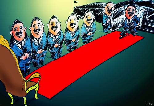 Cartoon: abdullah gül (medium) by oguzgurel tagged cartoon