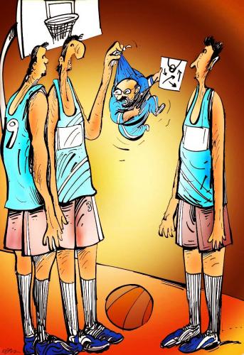 Cartoon: coach (medium) by oguzgurel tagged humor
