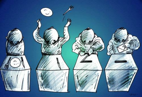 Cartoon: election (medium) by oguzgurel tagged election