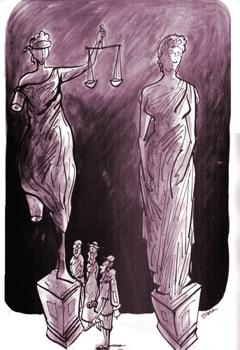 Cartoon: justice (medium) by oguzgurel tagged humor