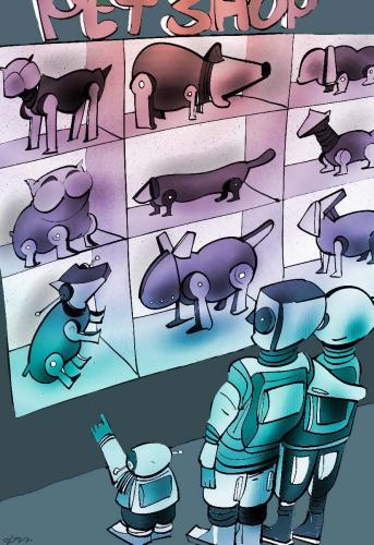 Cartoon: pet shop (medium) by oguzgurel tagged humor