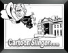 Cartoon: George W. Bush Caricature (small) by domarn tagged george,bush,caricature,cartoon,goodbye,political,cartoons