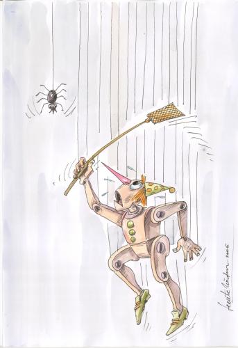 Cartoon: the harlequin (medium) by leonten tagged no,