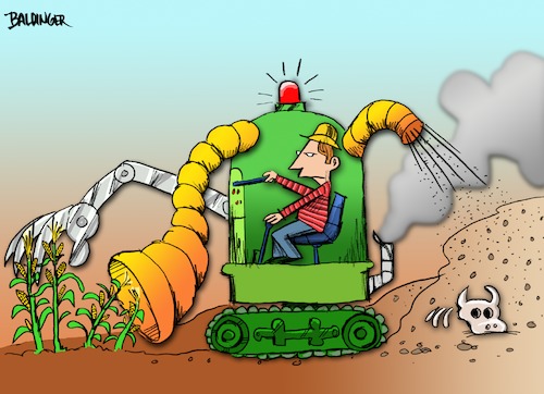 Over Farming di dbaldinger | Natura Cartoon | TOONPOOL