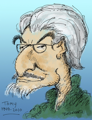 Cartoon: Tomas Rodriguez Zayas (medium) by dbaldinger tagged cartoonist,tribute,caricature,obituary,cuba,dedete