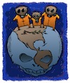 Cartoon: Dead Earth (small) by dbaldinger tagged ecology pollution environment earth nature
