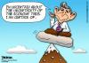 Cartoon: Uncertainty (small) by dbaldinger tagged bush,usa,economy,