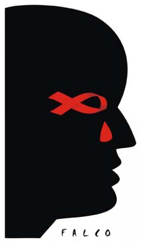 Cartoon: aidstear (medium) by alexfalcocartoons tagged aidstear