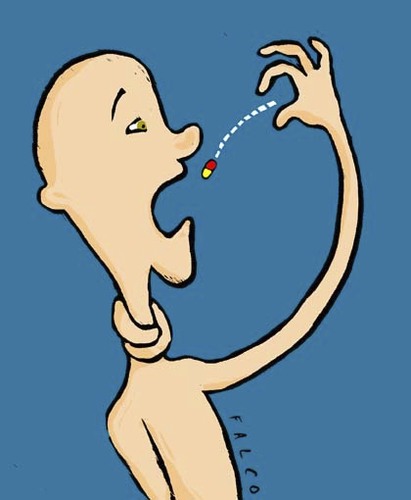 Cartoon: automedication (medium) by alexfalcocartoons tagged automedication