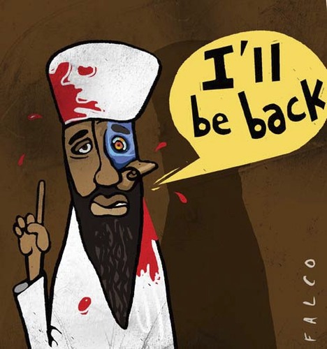Cartoon: Bin Laden terminator (medium) by alexfalcocartoons tagged binladenterminator