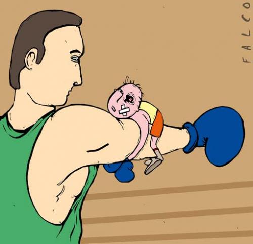 Cartoon: boxing (medium) by alexfalcocartoons tagged sport,boxing