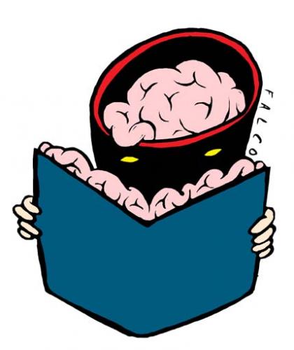 Cartoon: brain food (medium) by alexfalcocartoons tagged brain,food