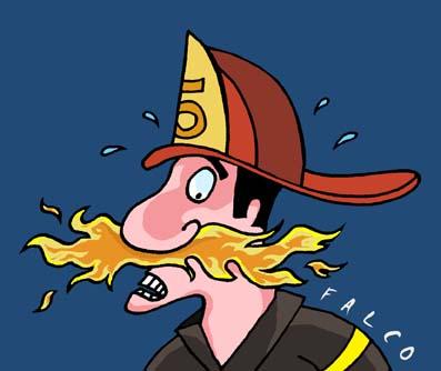 Cartoon: fireman (medium) by alexfalcocartoons tagged fireman