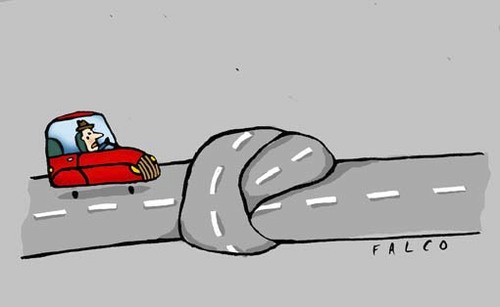 Cartoon: highway (medium) by alexfalcocartoons tagged highway