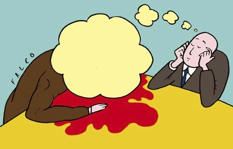 Cartoon: killer (medium) by alexfalcocartoons tagged killer
