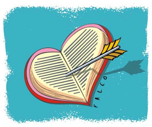 Cartoon: Lovebook (medium) by alexfalcocartoons tagged lovebook