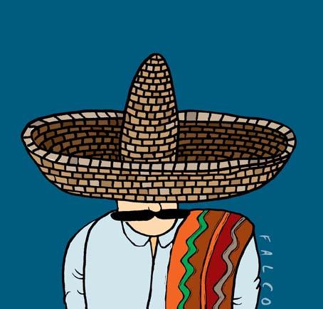 Cartoon: mexican (medium) by alexfalcocartoons tagged mexican