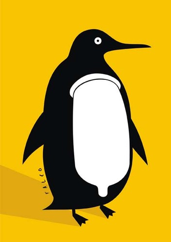Cartoon: penguin (medium) by alexfalcocartoons tagged penguin