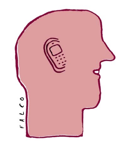 Cartoon: phoneman (medium) by alexfalcocartoons tagged phoneman