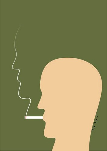 Cartoon: smoker (medium) by alexfalcocartoons tagged smoker