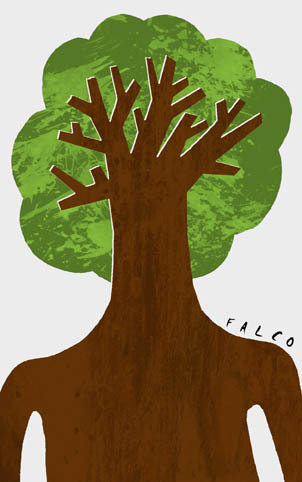 Cartoon: treeman (medium) by alexfalcocartoons tagged treeman