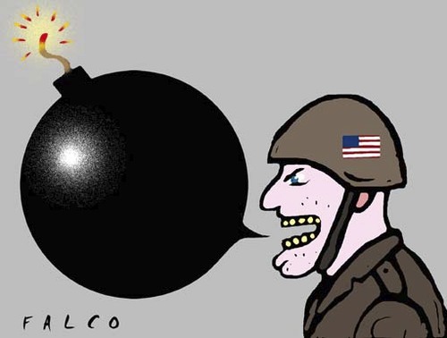 Cartoon: wartime (medium) by alexfalcocartoons tagged wartime