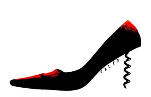 Cartoon: woman shoe (medium) by alexfalcocartoons tagged woman,shoe
