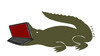 Cartoon: crocodile (small) by alexfalcocartoons tagged crocodile